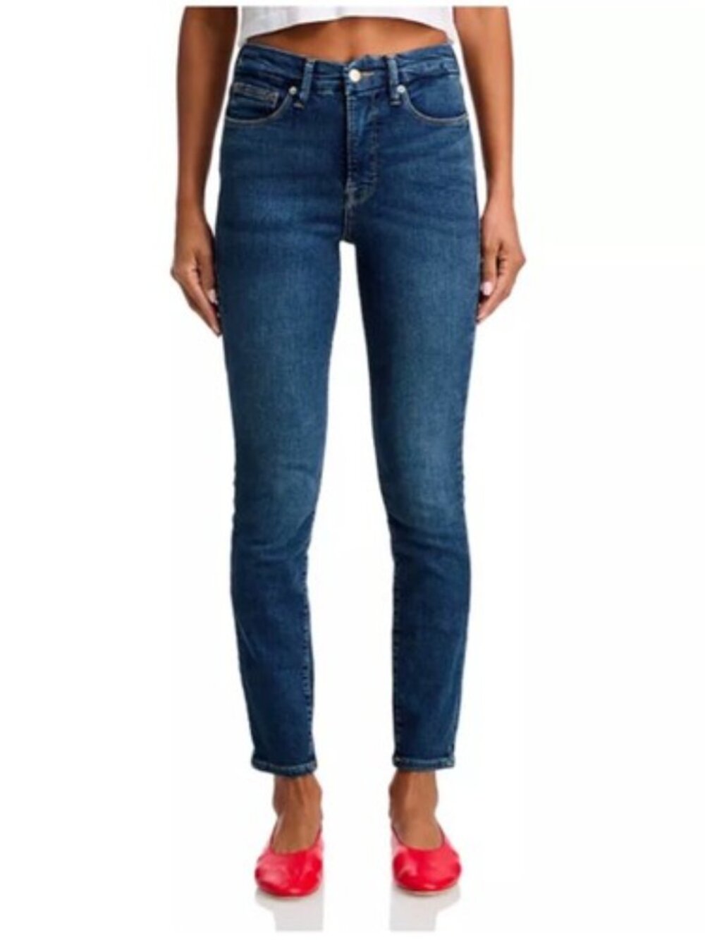 Good American GL899T Blue500 Good Legs skinny Jeans Size 10/30 Ladies